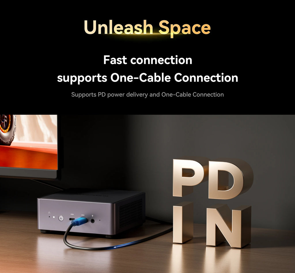 MINISFORUM UM890 UM880  UM790 Pro XTX Gaming PC Ryzen 9 7940HS 8945HS 2*DDR5 5600MHz 2*PCIE WiFi6 Win11 Desktop Computer Mini PC