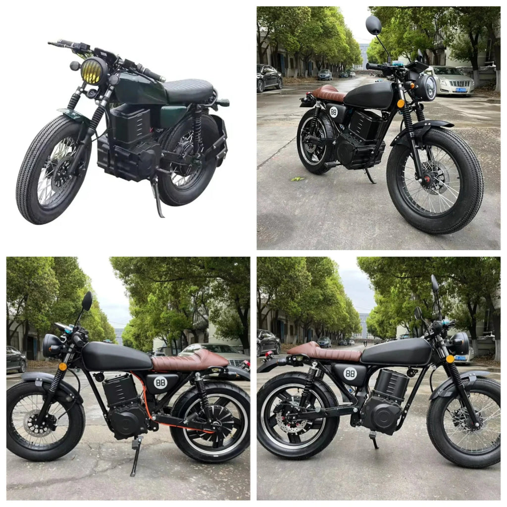 STROVAN  The Latest New Energy Lithium Battery High Speed New Arrival Good Quality Fashion Model Retro Electric Motorcycle 2000W