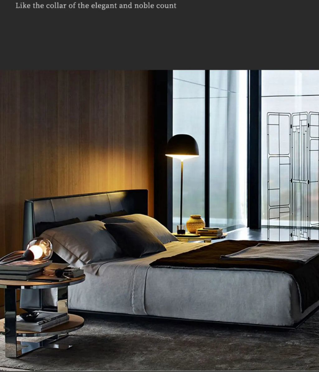 European Double Bed Frame Simple Wood Elegant Luxury Bedroom Bed Frame Queen Under Storage Mobili Per La Casa Home Furniture