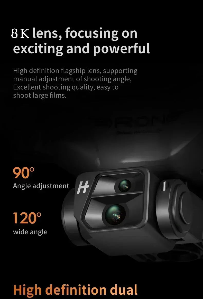 Lenovo Ky102 Drone 8k Hd Aerial Photography Dual Camera Brushless Quadcopter Obstacle Avoidance Optical Flow Aerial Rc Drone