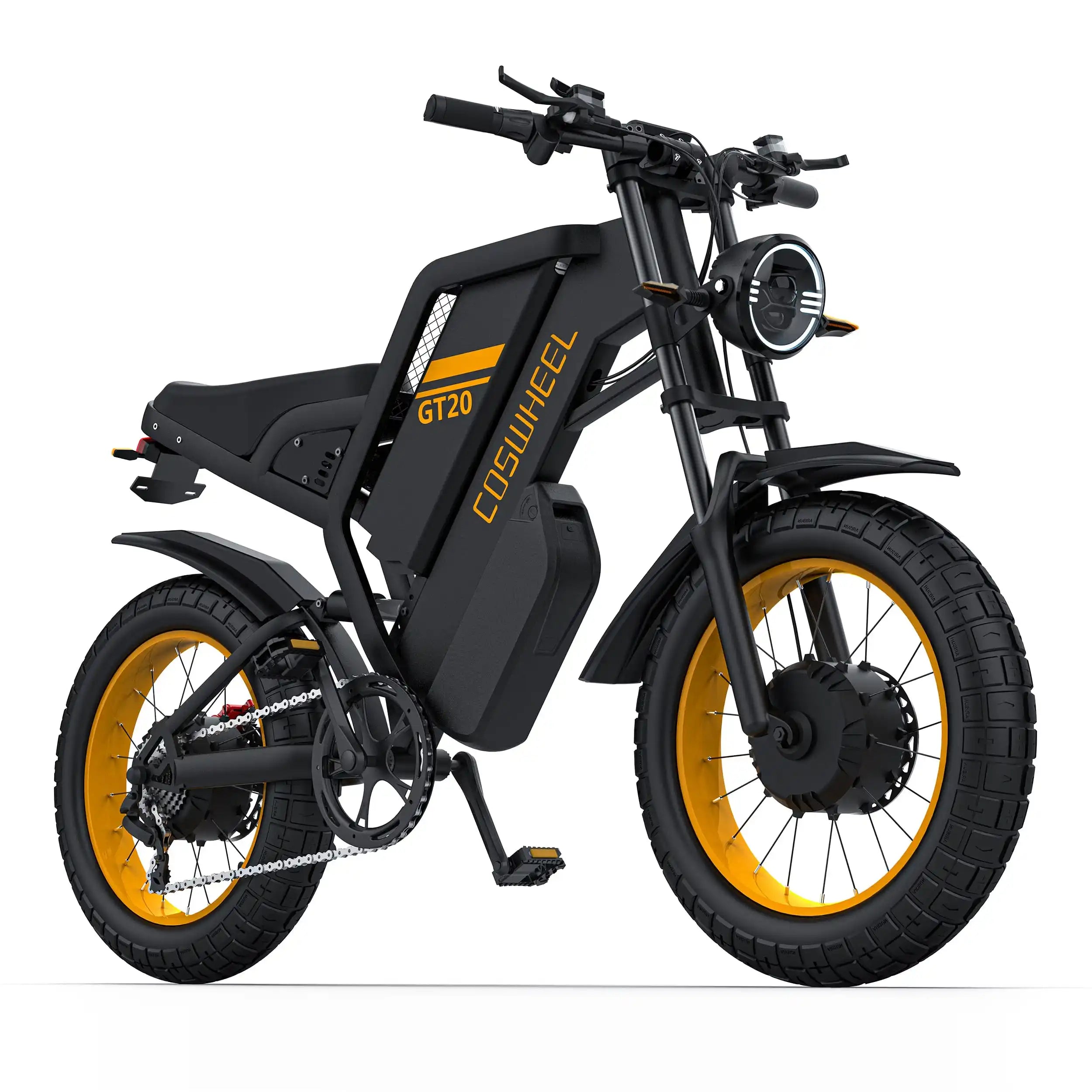 Electric Bike For Adult COSWHELL GT20 Pro 20x4.0" 3000W Dual Motor 48V 40AH Top 50Km/h 230Km Urban Off-Road Commuting E-Bike