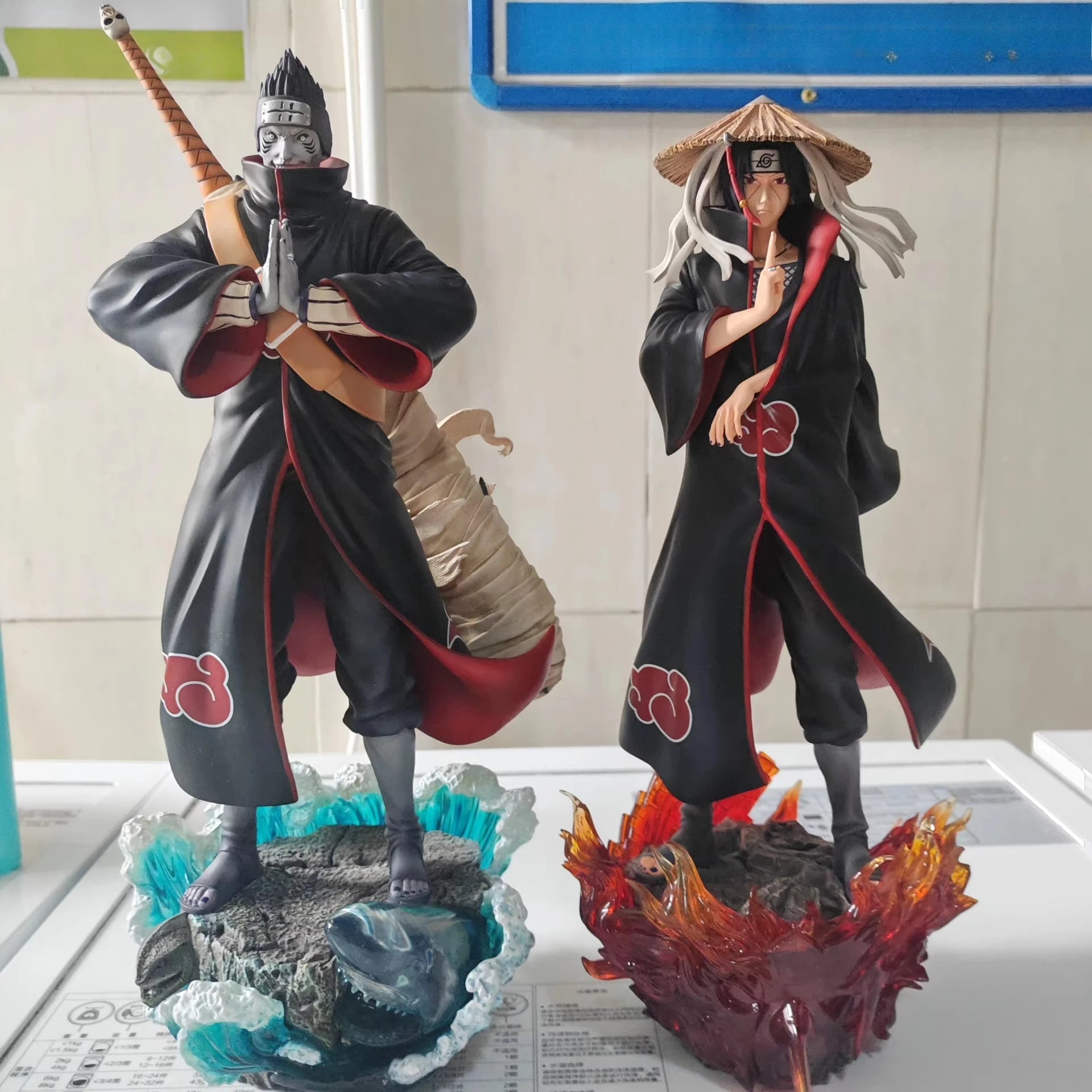 1/6 Naruto Hoshigaki Kisame Akatsuki Anime Figure Peripheral Resin Standing Posture Statue Decorate Ornaments Birthday Gift Toys