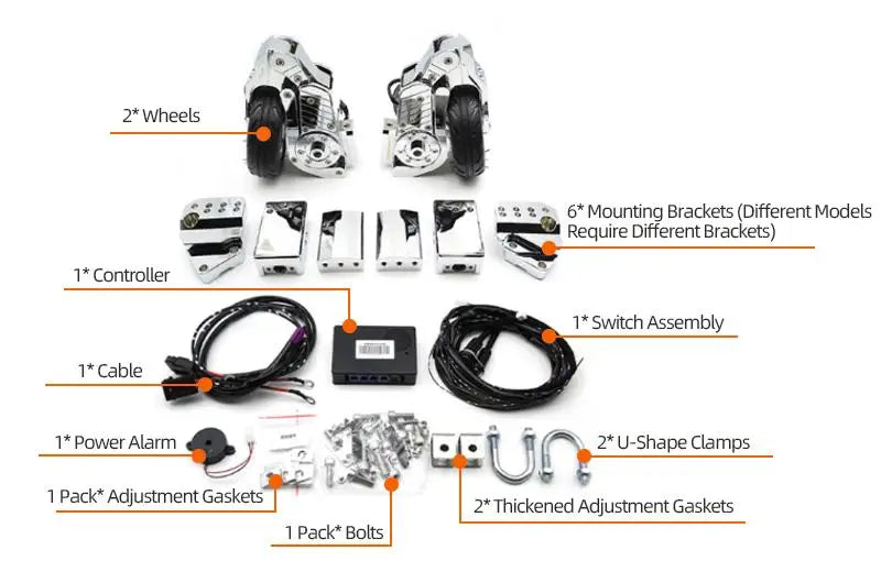 For BMW R18 B Bagger Transcon K1600 R1200RT R1250RT R1250GS ADV Motorcycle Stand Landing Gear System Electric Auxiliary Parking