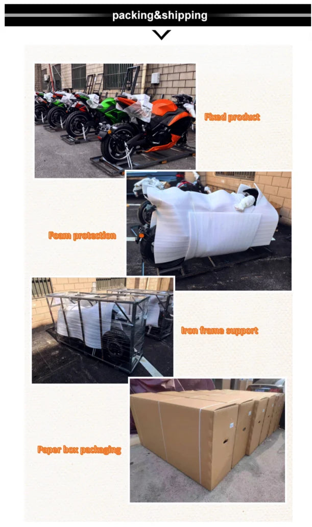 Zuimi High-end High Power 3000W 72V 40A E Motorcycle 110KM/H Fast Adult Racing Electric Motorcycle For Sale