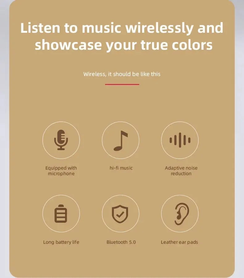 Handsfree Wireless Headphones Noise Canceling Headphone Earphone P47 headset Bluetooth Head Phone for iPhone Huawei Samsung S22