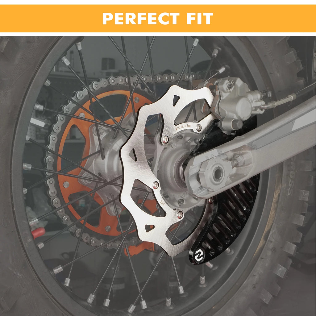 NICECNC For STARK VARG MX/EX Electric Dirt Bike 2024 2025 240mm Flame Oversize Rear Brake Disc Rotor & Rear Brake Disc Guard
