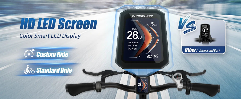 PUCKIPUPPY Bulldog Dual Battery E-bike 1350W 48V 30AH With Luxury Accessory Pack And Extra 15Ah Battery Electric Mountain Bike