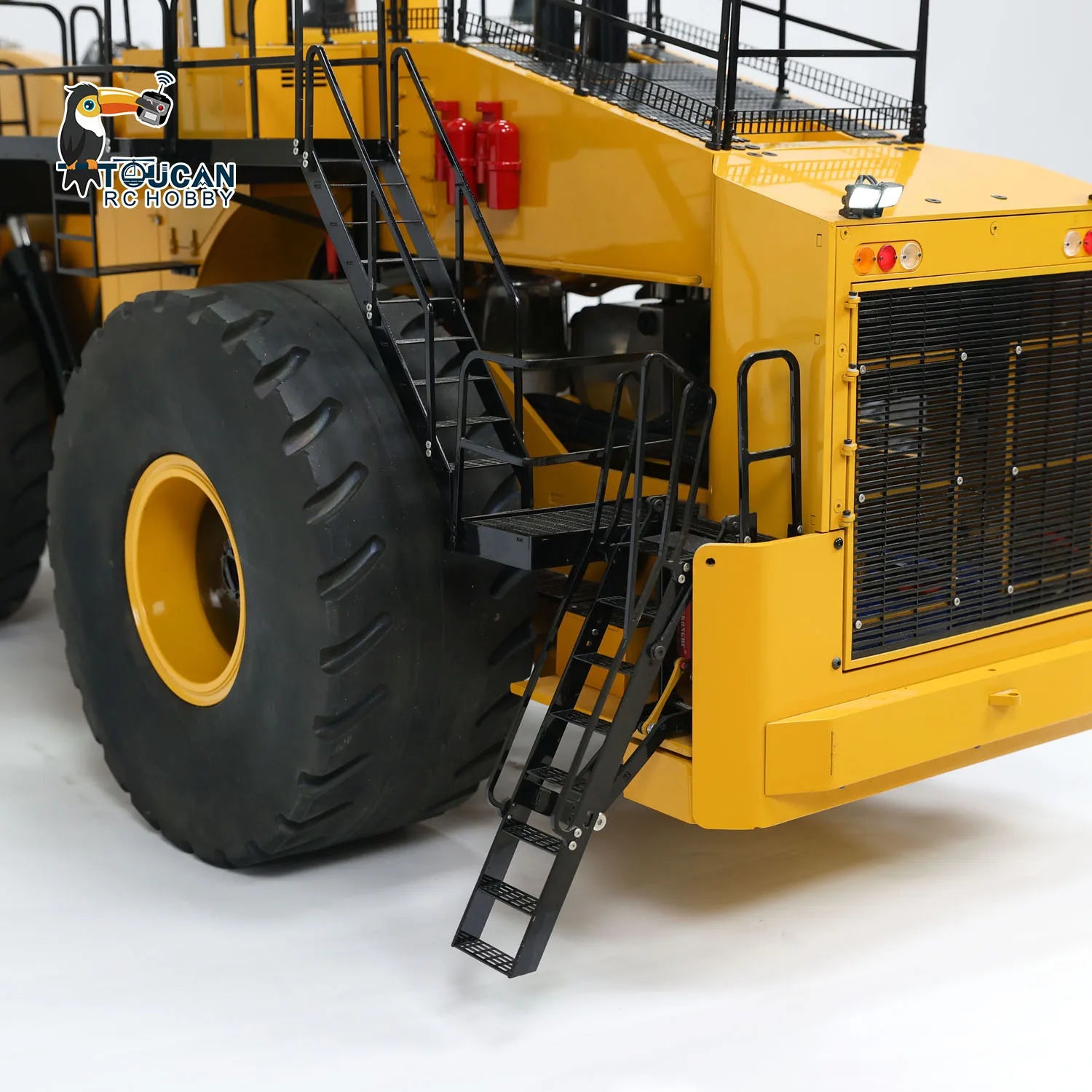 1/14 L2350 Heavy RC Hydraulic Loader RTR Machine FlySky ST8 Radio Control Construction Vehicle Car Smoking Unit Light Sound Toy