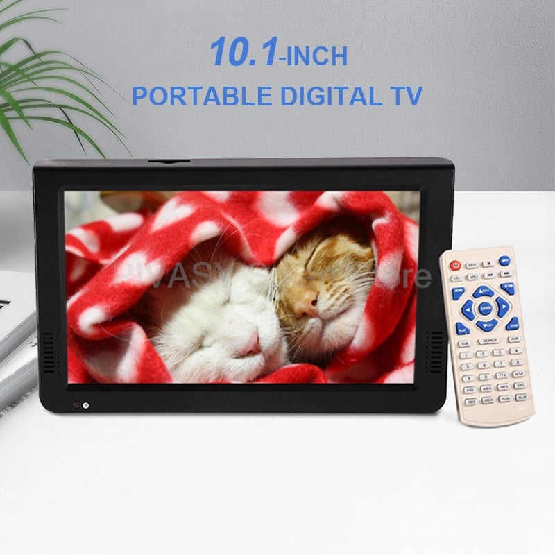 Portable Digital TV Monitor Car Screen 10.1 Inch Movable LED Domestic Outdoor Lightweight Slim Small mini Manufacturer Battery