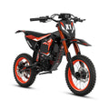 QRONGE X1 Spark Electric Dirt Bike 4500W Peak&Up to 60 Miles 50MPH 60V 28.8Ah Battery E-Bike 14/12" Fat Tire Electric Motorcycle