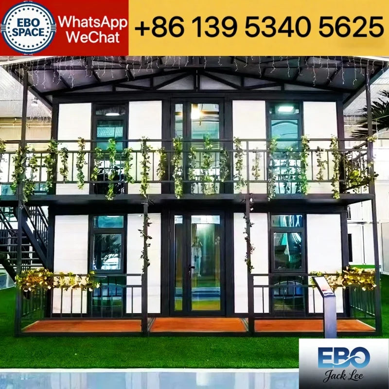 Ready Made Luxury Villa Prefabricated 20Ft 40Ft Expandable Container House 2 3 4 5 Bedrooms Prefab Portable Mobile Tiny Home