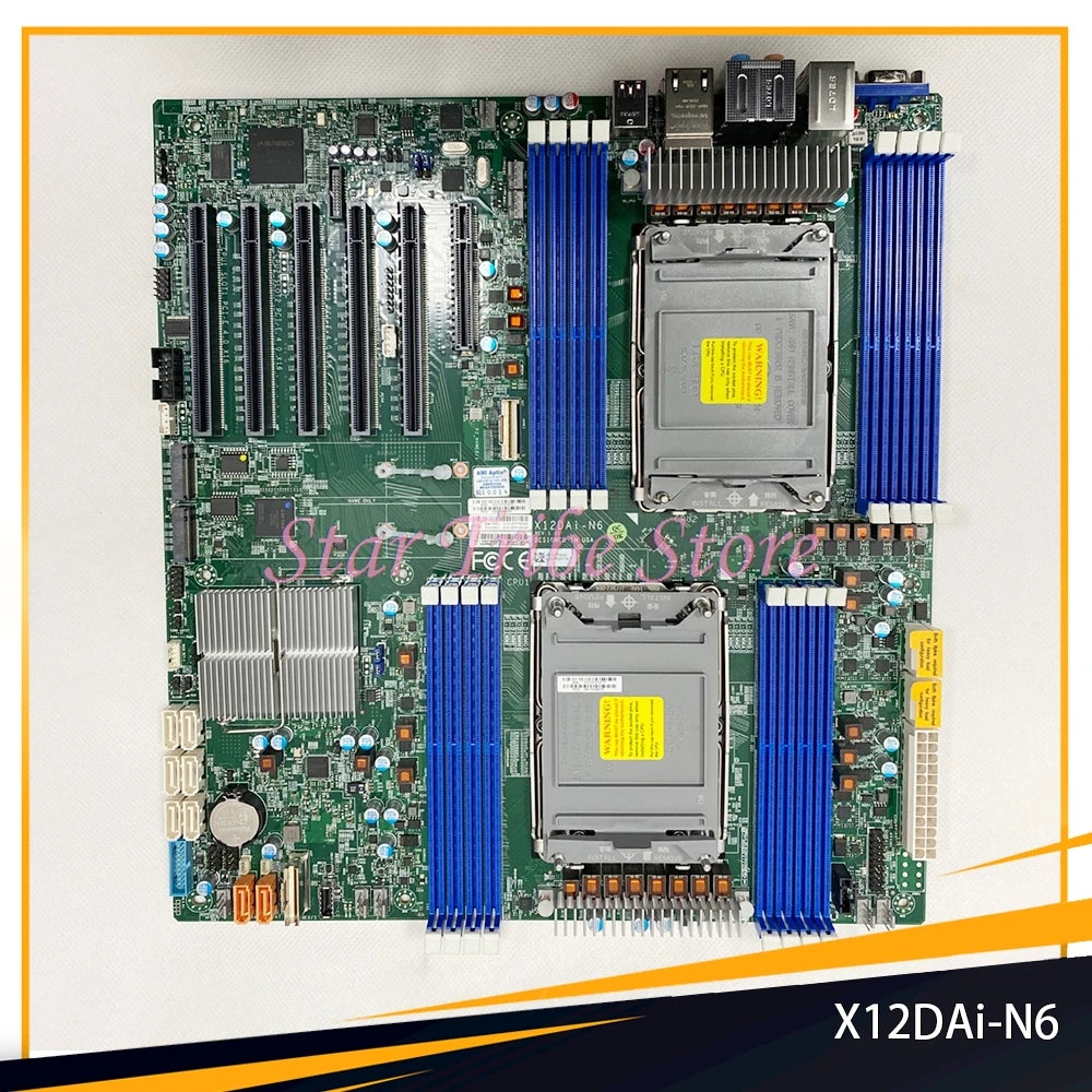 X12DAi-N6 Workstation Motherboard 2-Way LGA4189 C621A PCI-E 4.0 E-ATX Support 3rd Gen Xeon