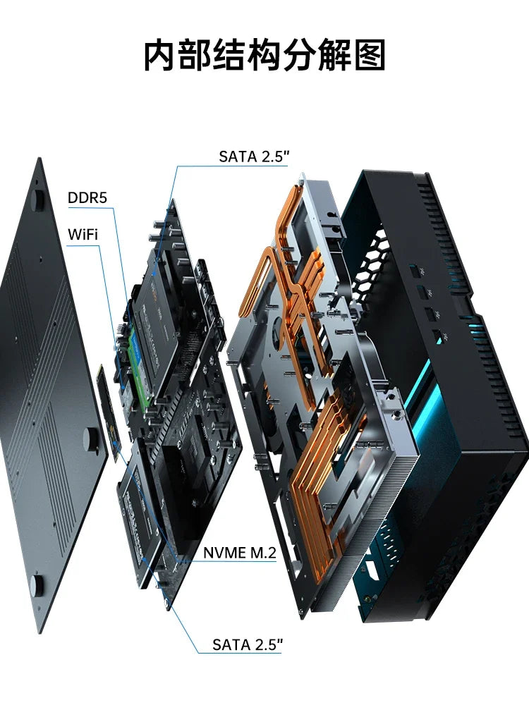 14th Generation I9-14900F Single Display RTX4070 Mini Host Desktop Assembly Game Computer Small Micro Small Host Design