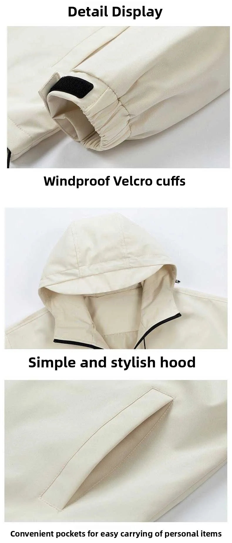2077 Game Anime Surroundings Casual Men's Autumn Winter Thiened Faionable All-Match Hooded Jaet Waterproof Po...