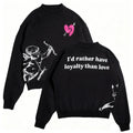 Harajuku Cross-Border Autumn Winter Trend round Neck Loose Anime Embroidery Unisex Subculture Long Sleeve Sweater Wholesale