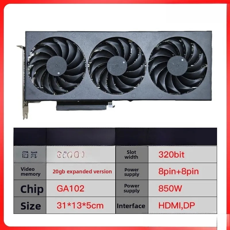 RTX3060/3080/3090/4060Ti/4070Ti/4090 Turbo Graphics Card
