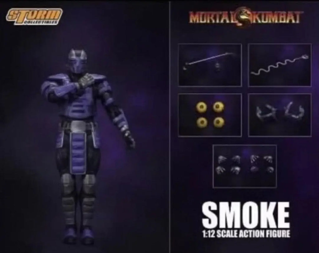 Stock Storm Toys Mortal Kombat Biomechanical Ninja Robots SMOKE CYRAX SEKTOR  1/12 Action Figure Model Collectible Gift