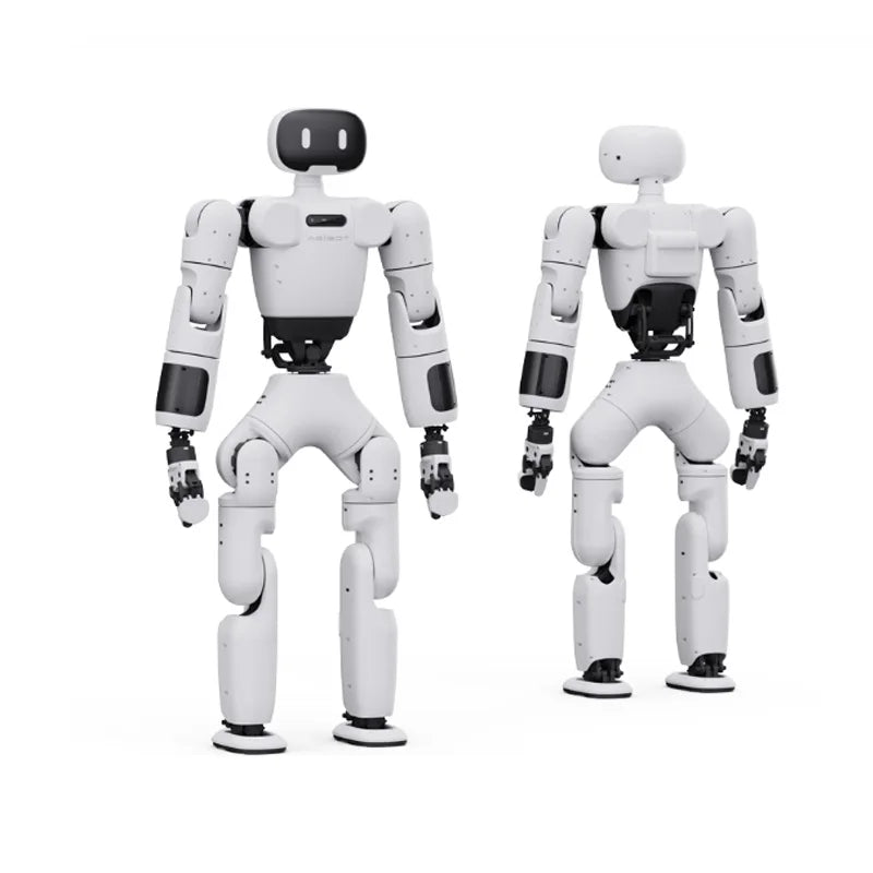 Humanoid robot with hot swappable 500Wh battery and optional charging station for continuous daily operation