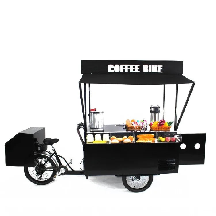 Three Wheel Coffee Bike High Load Capacity  Electric Tricycle