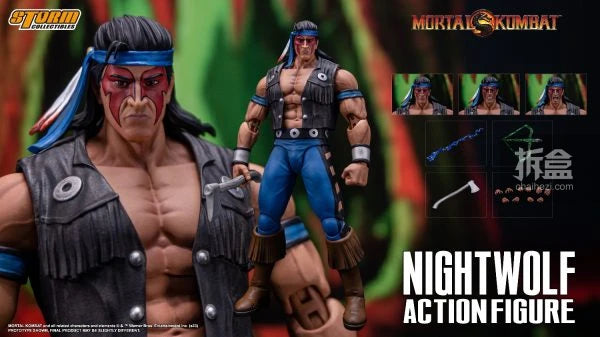 Storm Toys Genuine Mortal Kombat Series Sub Zero Scorpion Nightwolf Fighting Game Collection 1/12 Action Figures Model Toys