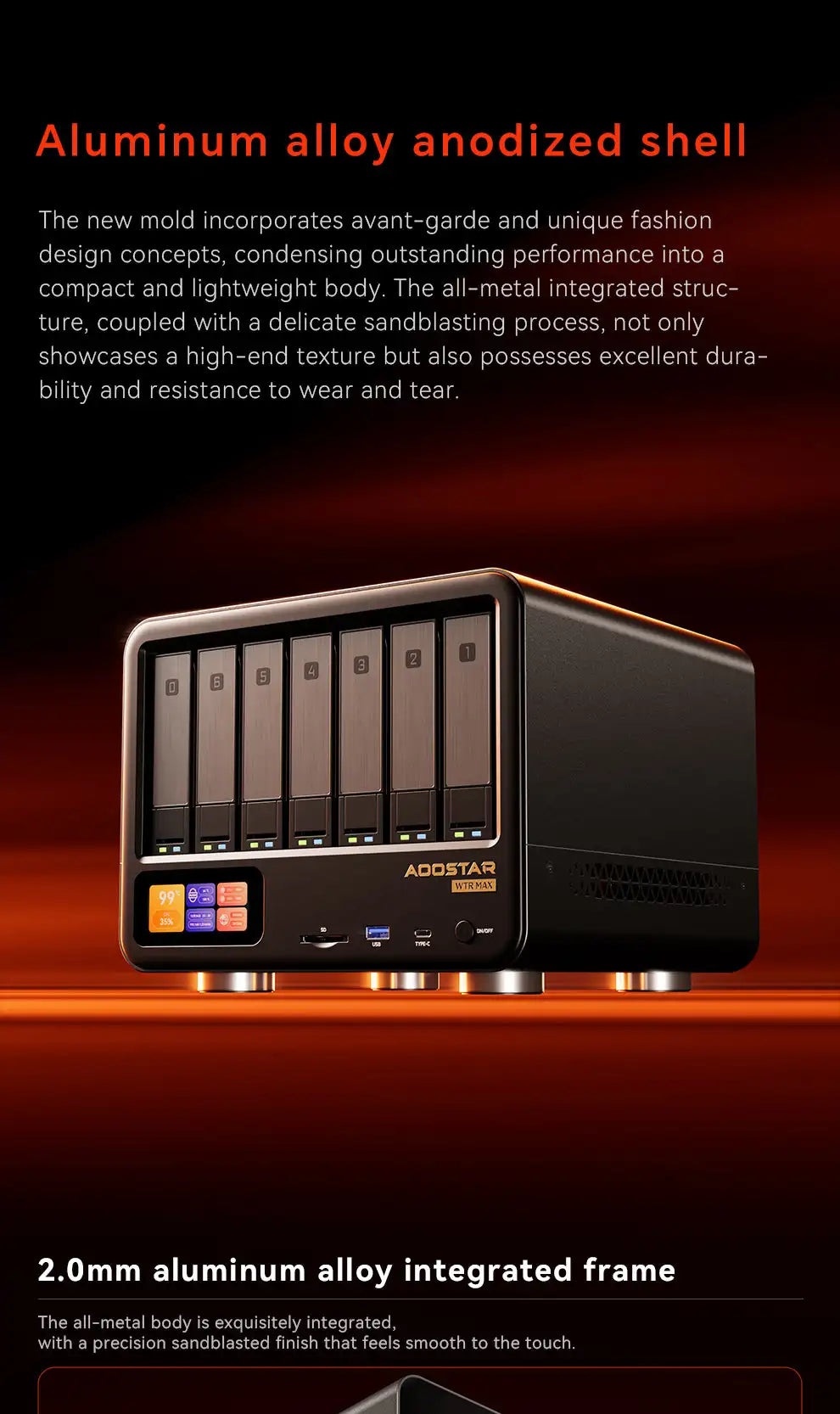AOOSTAR High‑Performance NAS Mini PC AMD Ryzen 7 PRO 8845HS 11‑Bay HDD+M.2 SSD DDR5 ECC Dual 2.5G LAN USB4 OCuLink