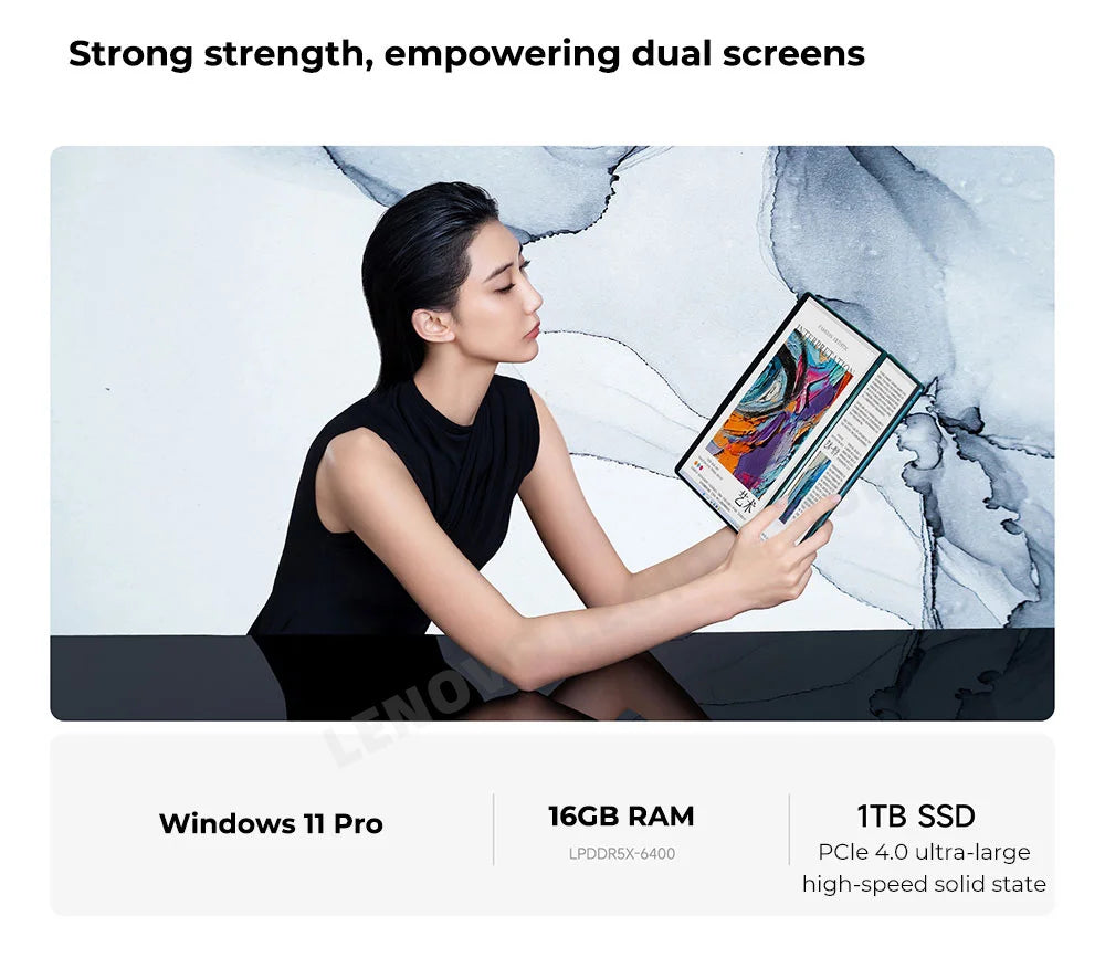 Lenovo YOGA Book 9i Laptop 13th Generation Core i7-1355U 16G 1T Intel Evo Platform 13.3-Inch 2.8K OLED Dual-screen Notebook