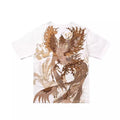 Black White Yokosuka Phoenix Suzaku Embroidered T Shirt Tops High Street Hip Hop Vintage Casual Men Boys Cotton Sweatshirt
