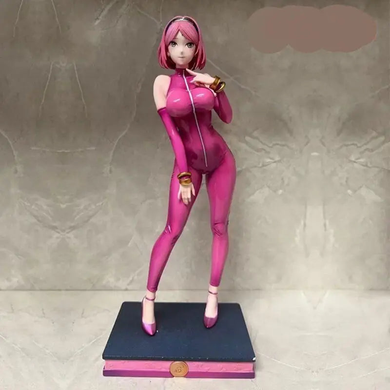 In Stock Naruto Shippuden Haruno Sakura 1/6 Scale Pvc Figure Pink Latex Suit Anime Girl Statue Collectible Model Dolls For Gifts