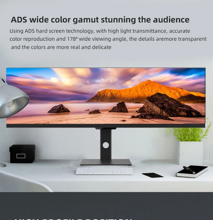 Lifting Rotatable 2k 1ms 44 Inch LCD LED Desktop Computer 120Hz Game Monitors 3840*1080 Gaming Monitor