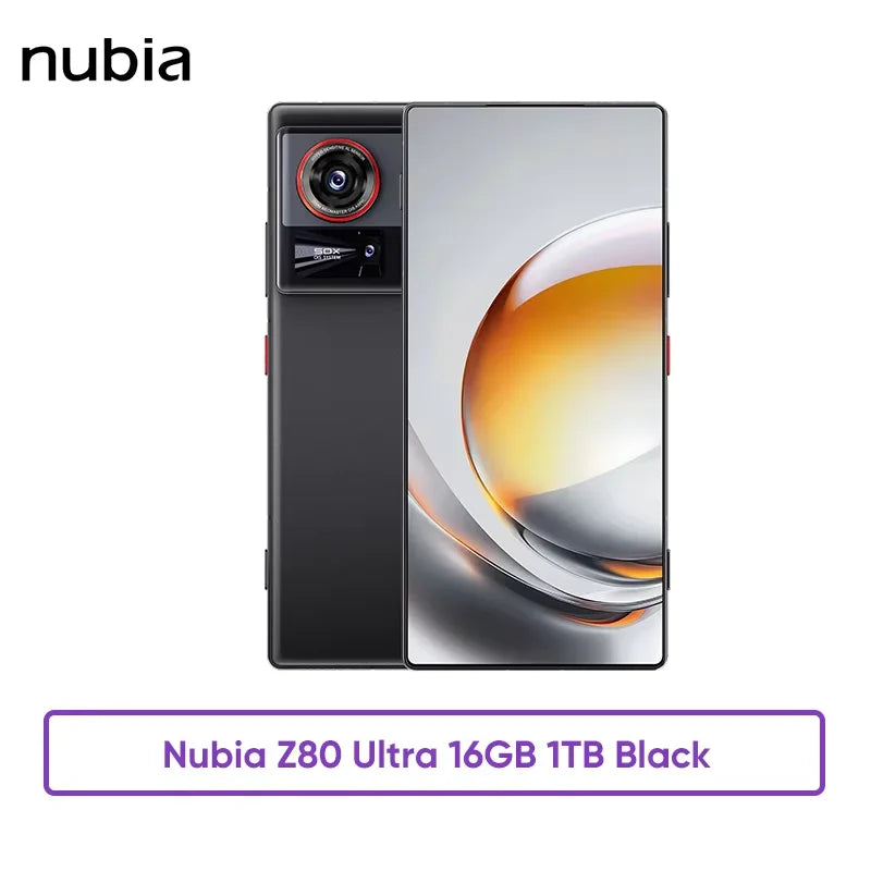 nubia Z80 Ultra 2025 New Version 1.5K 144Hz Display Snapdragon 8 Elite Gen 5 90W Fast Charge 7200mA Original Authentic Smartphon