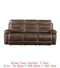 Brown Leather GEL Match Recliner Loveseat - Cozy 2-Seater Sofa for Living Room, Stylish and Comfortable Seating Solution