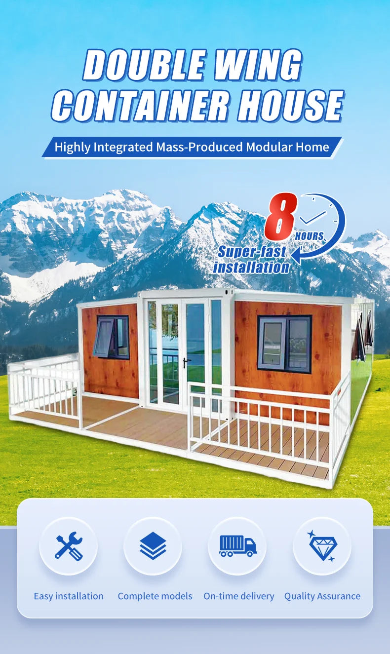 Luxury Expandable Container House 2 3 Bedroom Mobile Home for Villa Hotel
