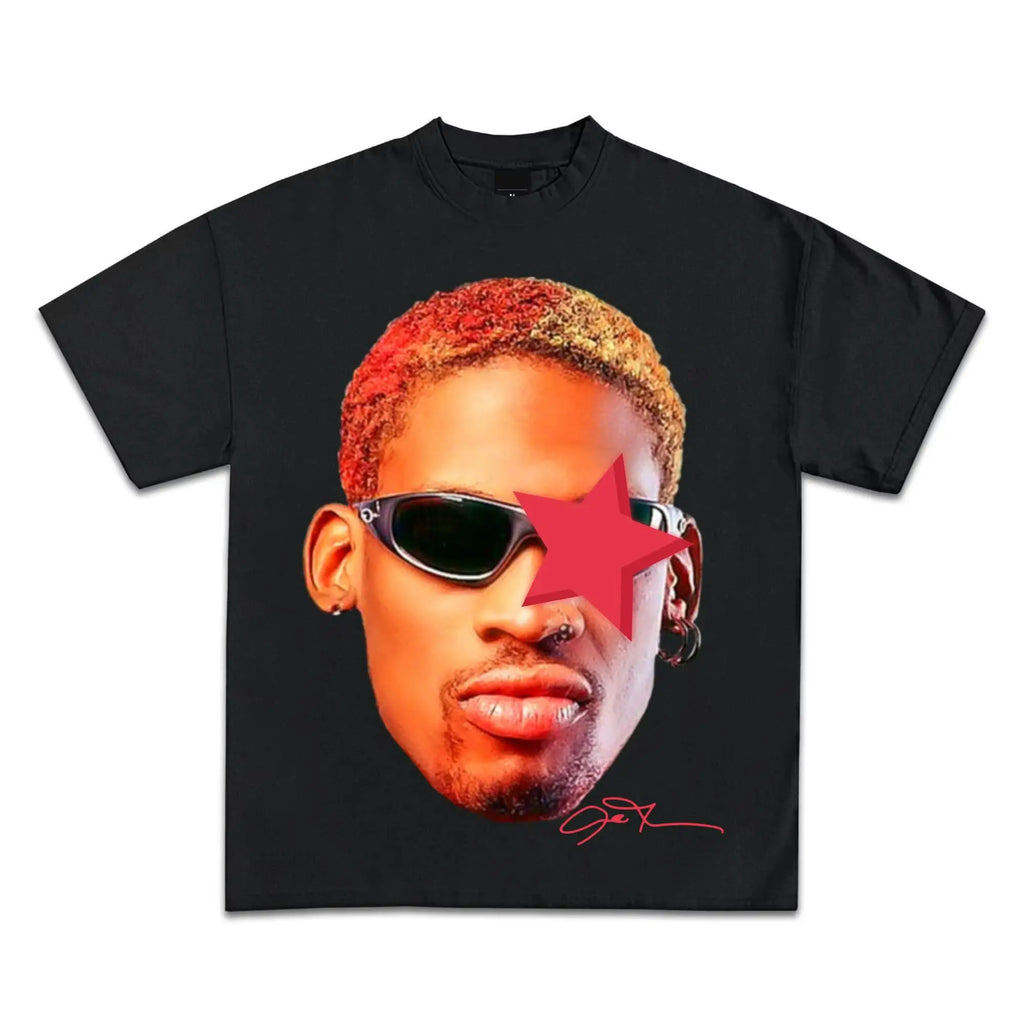 Pop Culture Vintage Graphic T-Shirt Collection American Rap Basketball Streetwear Hip-Hop Y2K Premium Qua Men Clothing Short