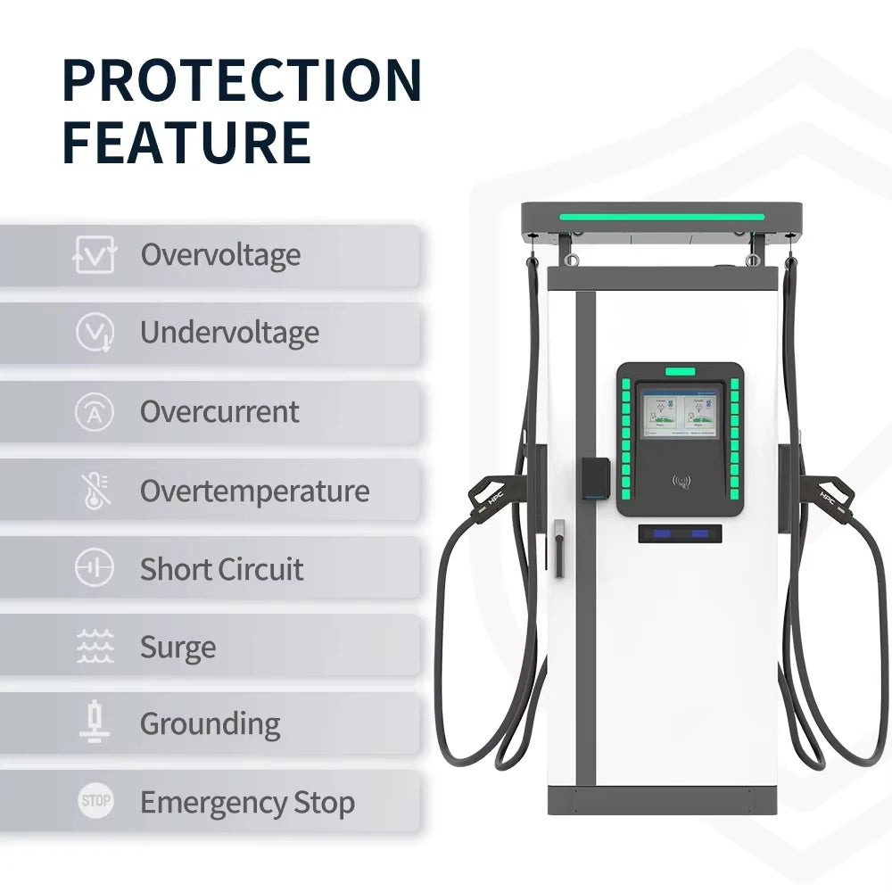 Ultra-Fast Floor-Mounted EV Charger High Quality Advance Wholesale Electric Vehicle Charging Station DC Output New Condition