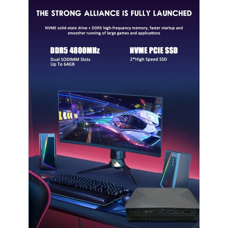 13th generation I7-13700H/i9-12900HK with unique game mini host MINIPC