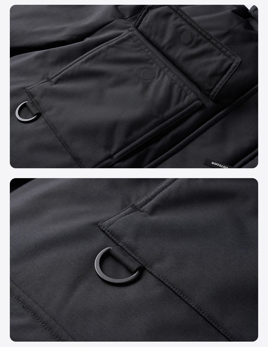 SIMWOOD 2026 Spring Winter New 90% White Goose Down Coats Men Warm Hooded Outdoor Water-repellent Quality Jackets
