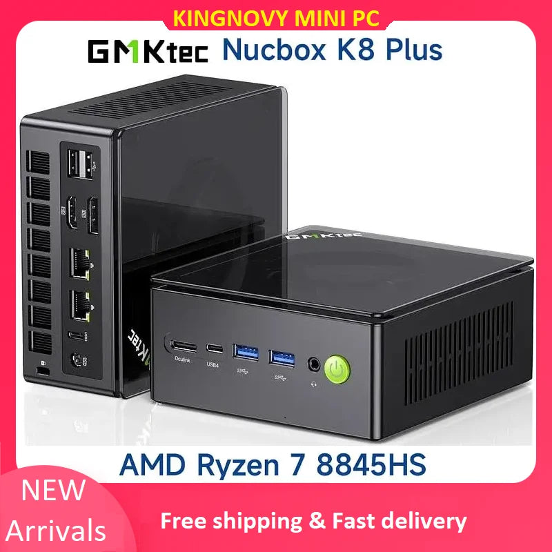 GMKtec Oculink Gaming PC K11 K8 Plus M7 AMD Ryzen 9 8945HS 8845HS 6850H 2*USB4 2*DDR5 2*2.5G LAN Windows 11 Mini desktops WiFi6