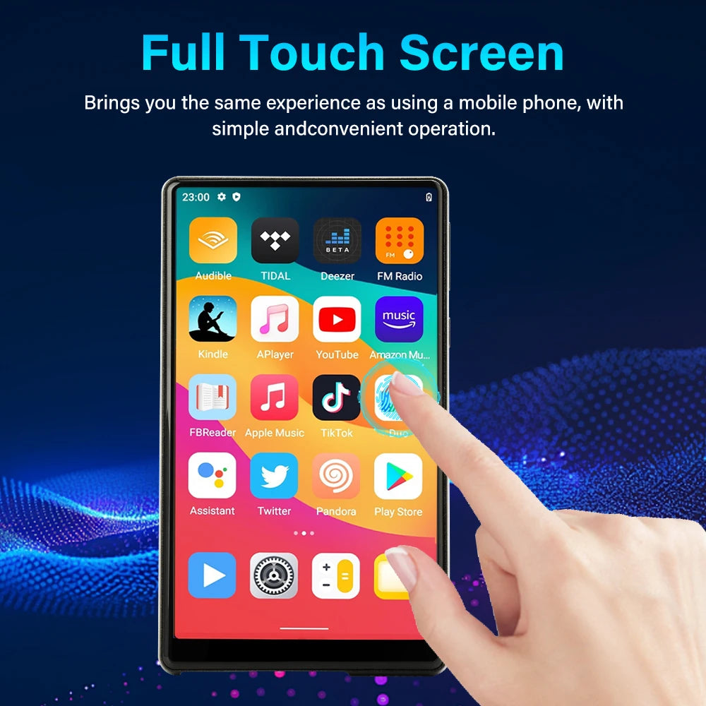 128GB Camera Mp4 Player Bluetooth Wifi Android Touch Screen Hifi Sound Music Recorder Video Mp3 Mp4 Player With Speaker FM Radio