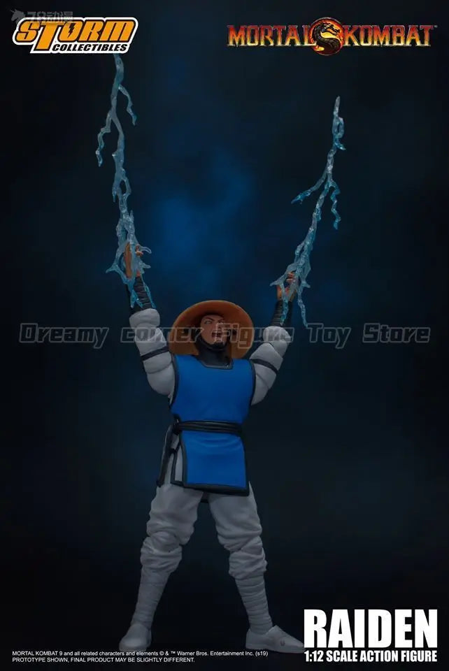 【In Stock】Original STORM COLLECTIBLES Mortal Kombat Series RAIDEN 1/12 Action Figure Toy Model Gift