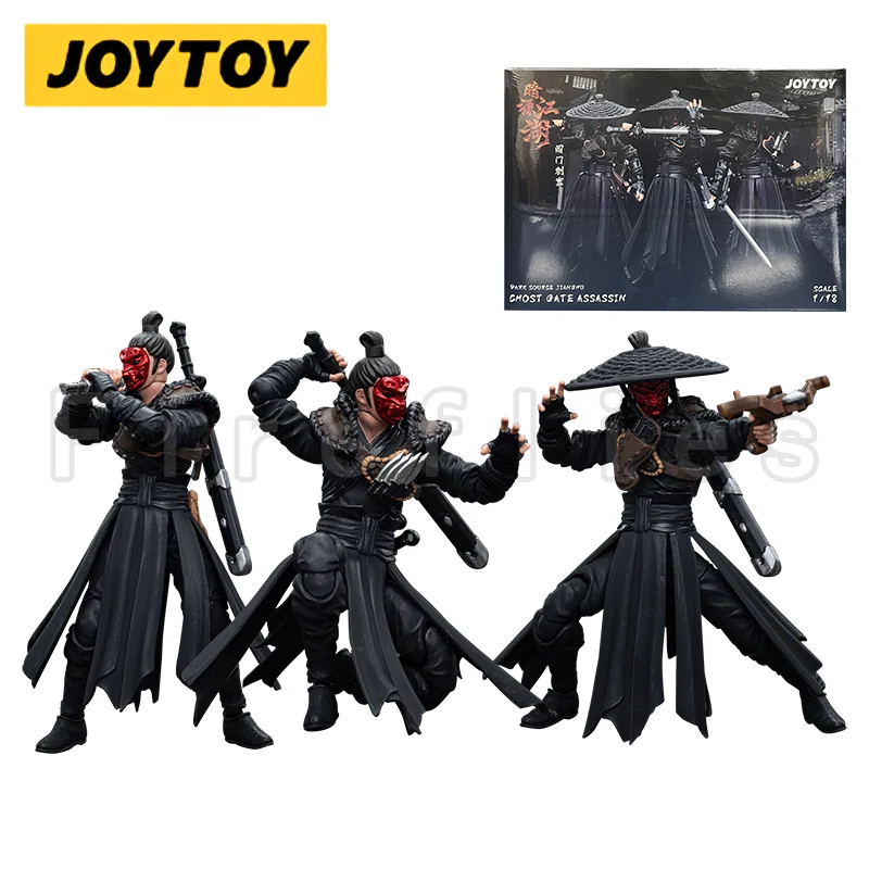 1/18 JOYTOY Action Figure (3PCS/SET) Dark Source Jianghu Ghost Gate Assassin Anime Model Toy