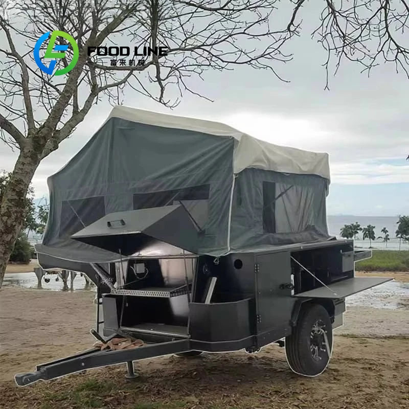 Customized 4x4 Offroad RV Camper Motorhome Caravan Trailer with Portable Toilet for Outdoor Camping Adventures
