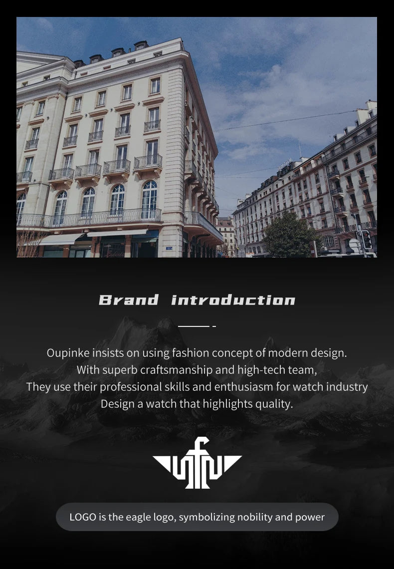 OUPINKE 8003 Tourbillon Watch Luxury Brand Automatic Mechanical Watch Original Waterproof Silicone Men's Watch Reloj Hombres