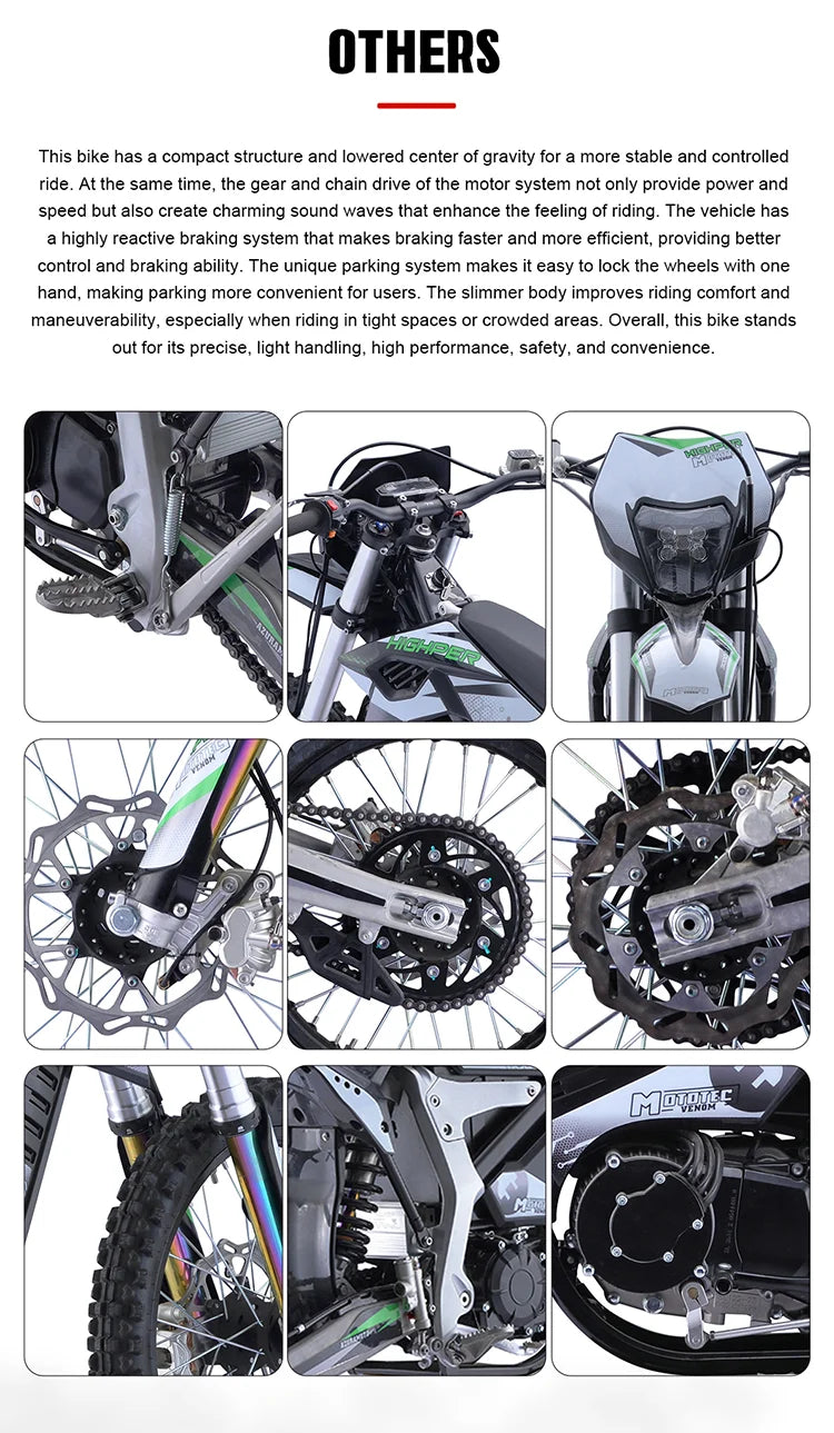 Super 3000W 12KW 72V Other Motorcycles Racing Dirt Bikes Pit Bike Moto Electric Off Road Motorbike For Adults