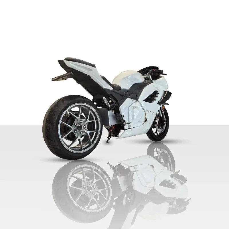 High-Speed H400-N 8000W 72V Racing E-Motorcycle with Single Swing Arm &  Lithium Battery