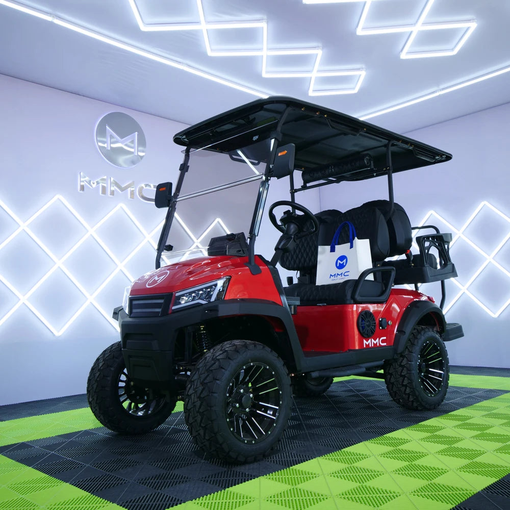 4WD Brand New Utility Vehicle Hunting UTV 4 Seater Golf Car Buggy 10KW 72V Lithium Battery Club Car Off Road Electric Golf Cart