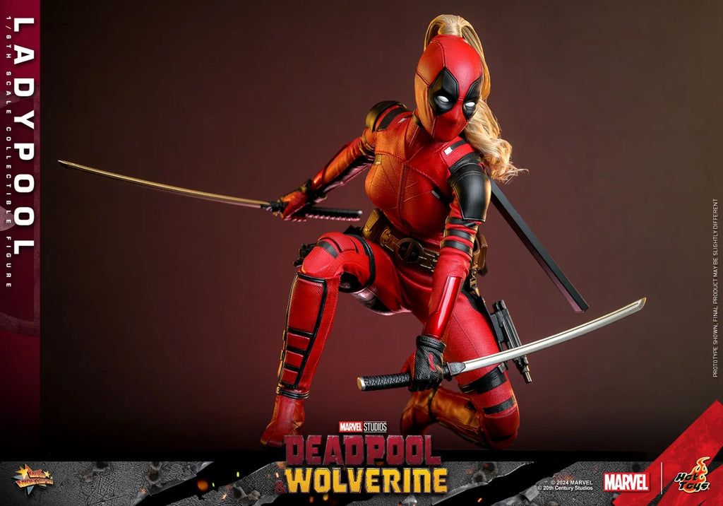 In Stock HOT TOYS Ladypool Deadpool 1/6 Movability Model Toys Collect MMS747 Deadpool & Wolverine HT Ladypool