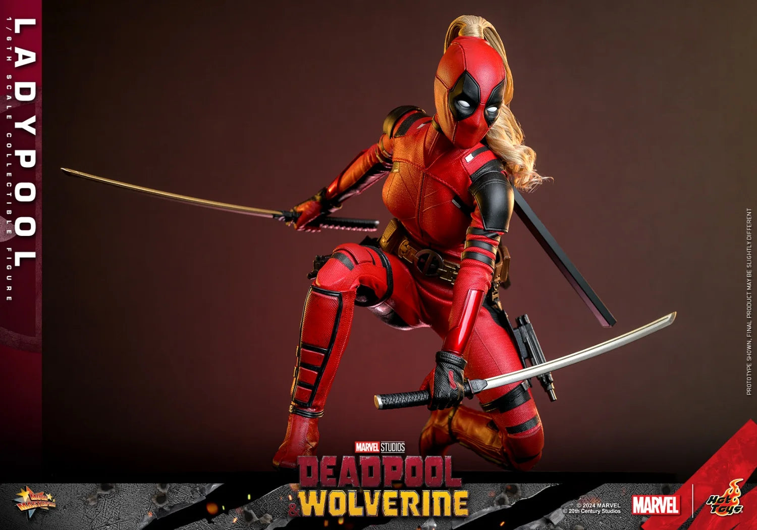 In Stock HOT TOYS Ladypool Deadpool 1/6 Movability Model Toys Collect MMS747 Deadpool & Wolverine HT Ladypool