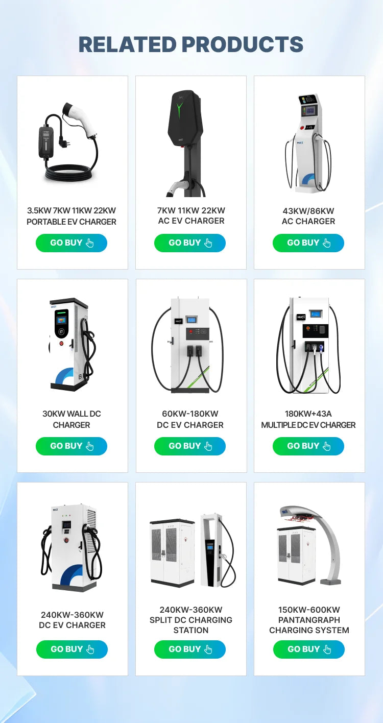 OEM ODM Waterproof 240kW 300kW 480kW EV DC Charger Electric Vehicle Charging Pile DC Fast Charging Station