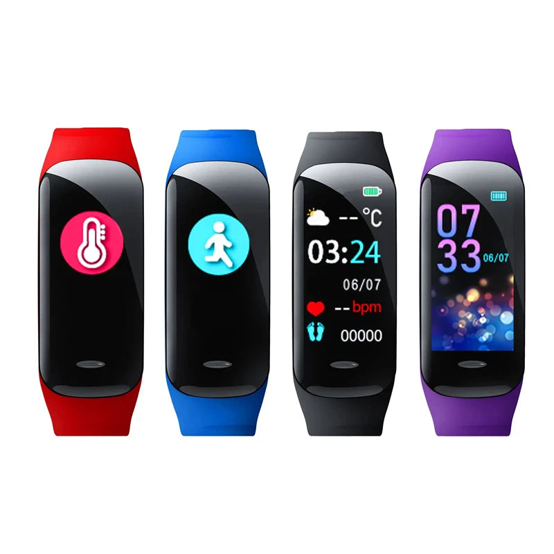 Lenovo C1 Plus Smart Watch Men Women Bluetooth Step Counting Sports Bracelet Fitness Tracker Heart Rate Blood Pressure Sleep