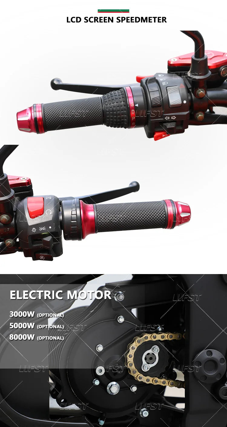 2022 Hot Selling Electric Racing cycles 8000w Power  With Lithium Battery Adult Electric cycle